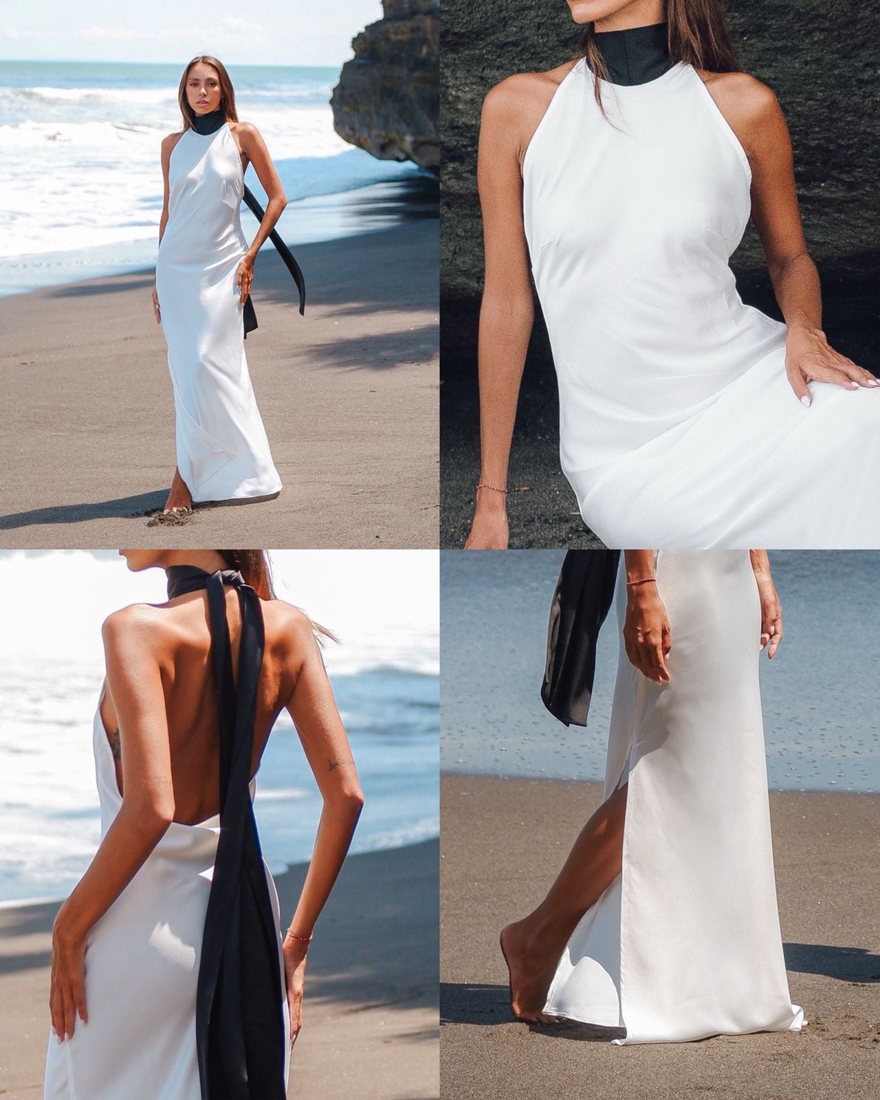 WHITE NIGHTFALL DRESS