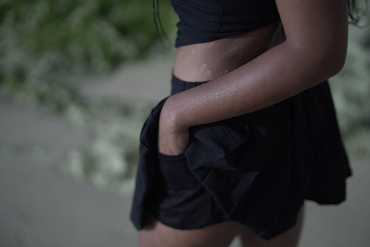 LINEN SKORT