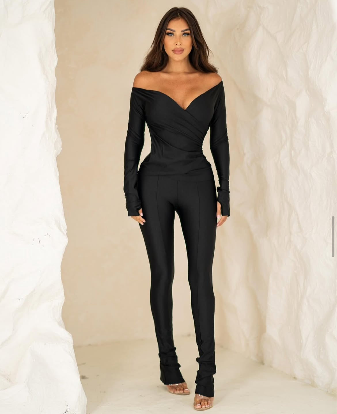 STRETCHY SET BLACK