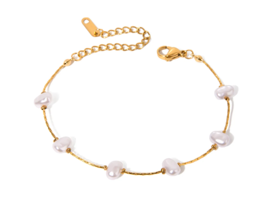 BRACELET - PEARL GOLD